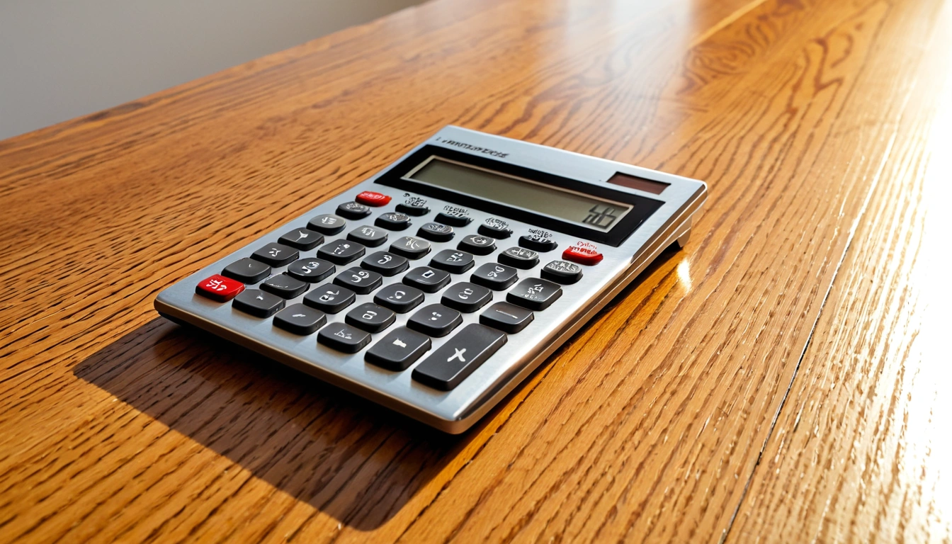 yellow umbre a modern metallic calculator 2